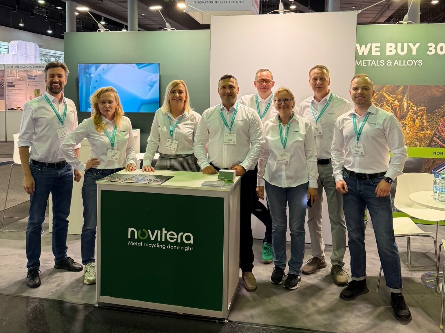 NOVITERA komanda E-Waste World Expo 2026 parodoje Frankfurte